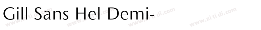 Gill Sans Hel Demi字体转换 Gill Sans Hel Demi字体转换